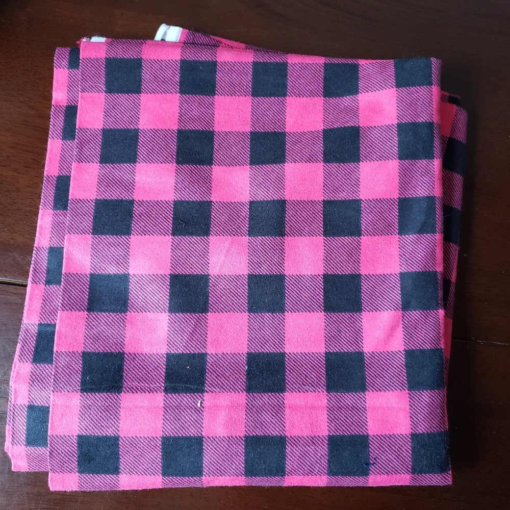 Pink Plaid Fabric